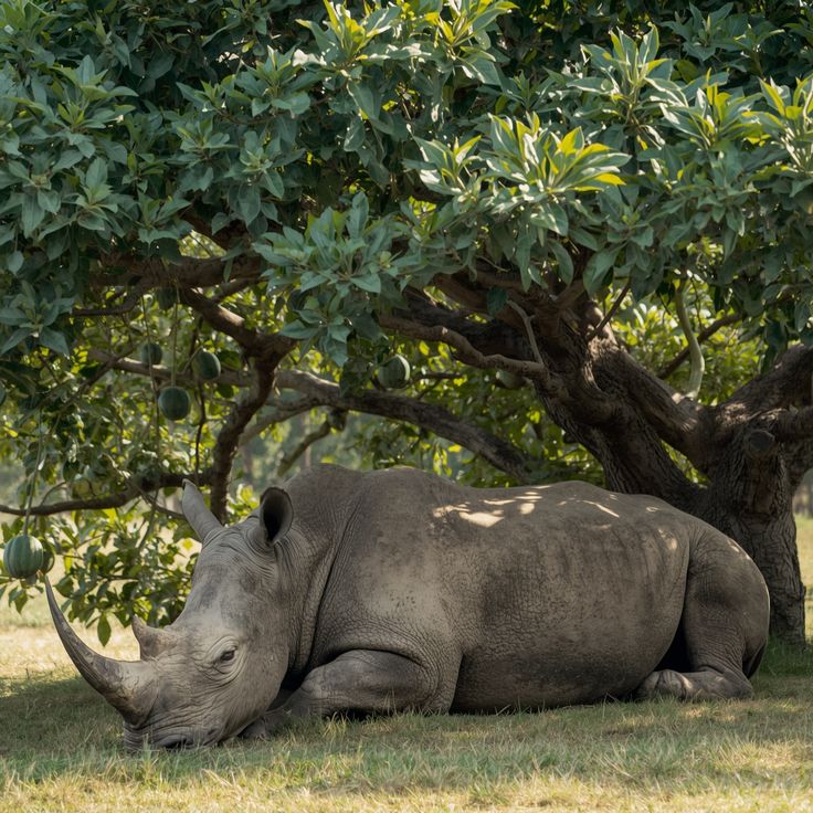 Pair of rhinos grazing in lush habitat at Ziwa Rhino Sanctuary with Roadrave Tours and Travel, showcasing eco-tourism and Uganda safari adventure