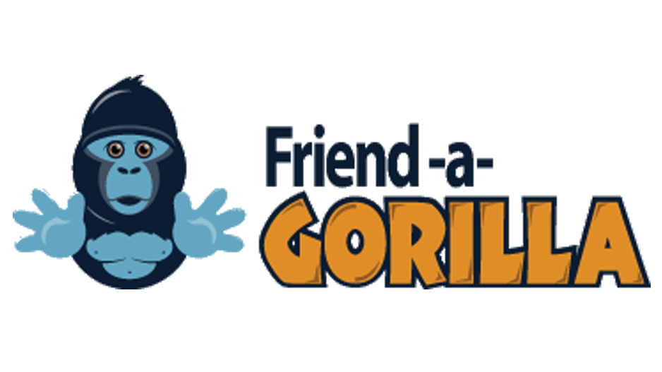Friend-a-Gorilla branding for Uganda gorilla trekking tours, primate conservation, and wildlife experiences in Mgahinga Gorilla National Park by roadrave tours and travel